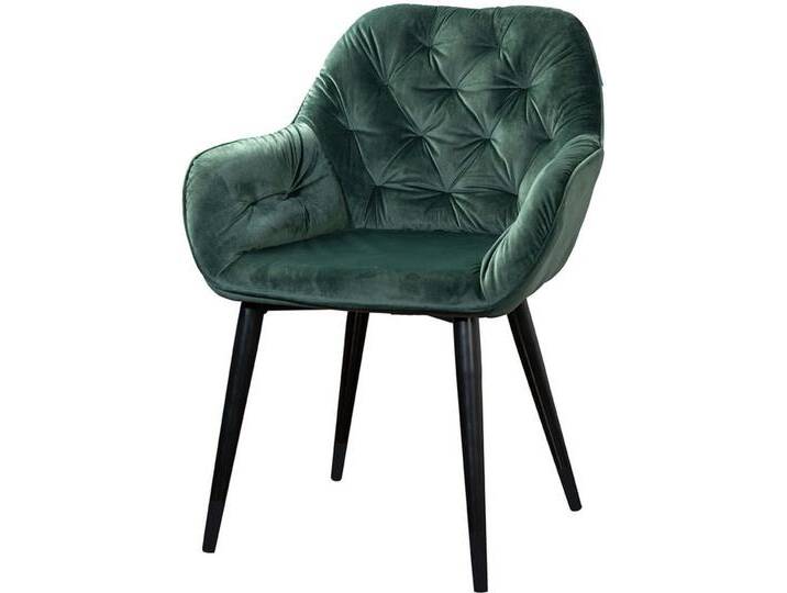 MID.YOU STUHL, Anthrazit, Dunkelgrün, Metall, Rundrohr, 62x82x60 cm, Esszimmer, Stühle, Esszimmerstühle, Vierfußstühle von MID.YOU