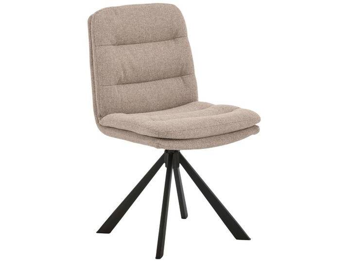 MID.YOU STUHL, Beige, Metall, Füllung: Polyethersulfon (PES), Sternfuß, 47x85x57 cm, FSC MIX, Sitzfläche 360° drehbar, Stühle von MID.YOU
