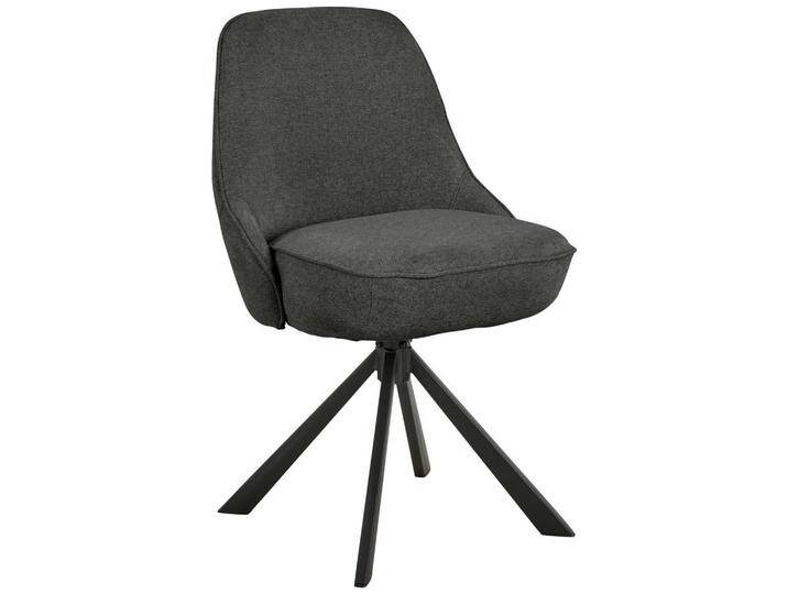 MID.YOU STUHL, Dunkelgrau, Metall, Sternfuß, 52x83.5x56 cm, FSC MIX, Sitzfläche 360° drehbar, Stühle MID.YOU STUHL, Dunkelgrau, Metall, Sternfuß, 52x83.5x56 cm, FSC MIX, Sitzfläche 360° drehbar, Stühle von MID.YOU