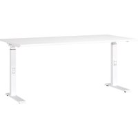 MID.YOU Schreibtisch höhenv. MAILAND, Holznachbildung von MID.YOU