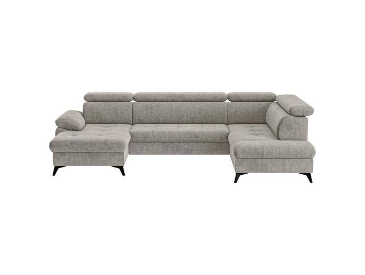 MID.YOU WOHNLANDSCHAFT, Schlamm, 6-Sitzer, Ottomane rechts, Ottomane links, U-Form, 324x207 cm, Stoffauswahl, Rücken echt, Wohnzimmer, Sofas & von MID.YOU