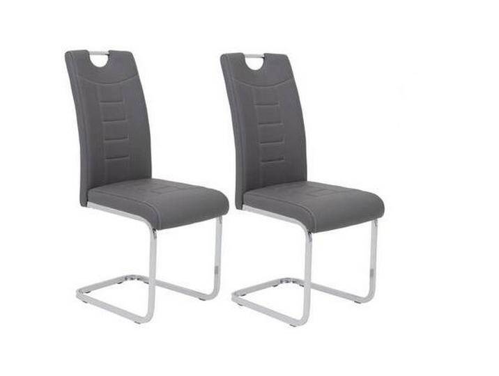 Schwingstuhl Ruby Grau gepolstert 2er-Set Schwingstuhl Ruby Grau gepolstert 2er-Set von MID.YOU