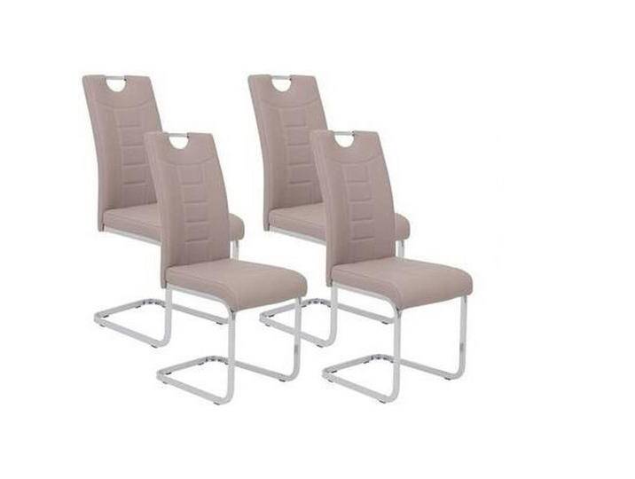 Schwingstuhl Ruby Grau gepolstert 4er-Set Schwingstuhl Ruby Grau gepolstert 4er-Set von MID.YOU
