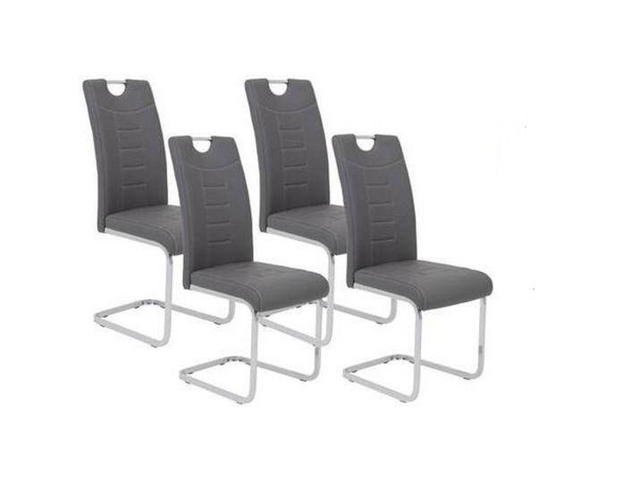 Schwingstuhl Ruby S Grau gepolstert 4er-Set Schwingstuhl Ruby S Grau gepolstert 4er-Set von MID.YOU