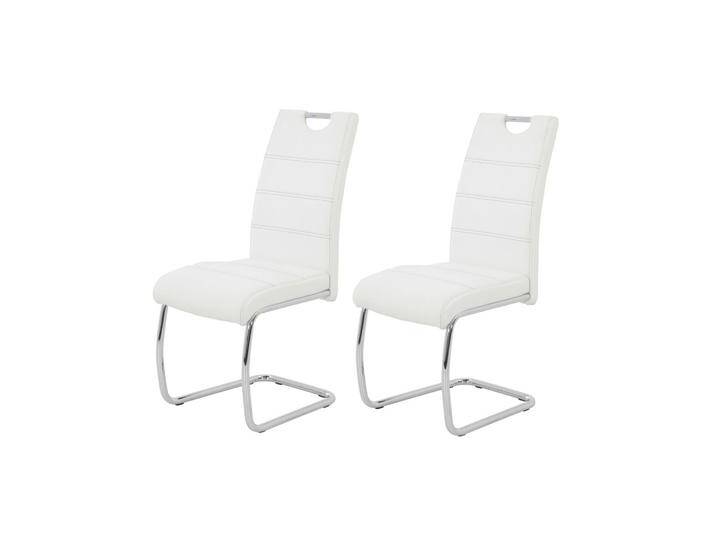 Schwingstuhl-Set Flora 2er-Set ca. 43x98 cm Lederlook Weiß von MID.YOU