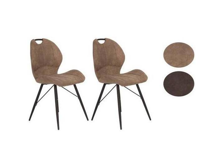 Stuhlset Kate S 2er-Set ca. 50x86 cm Schlammfarben von MID.YOU
