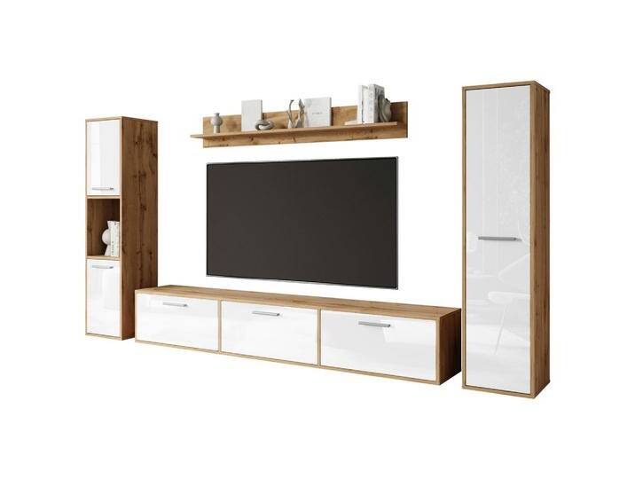 WOHNWAND BOGOTA XL WOTAN EICHE/WEISS von MID.YOU
