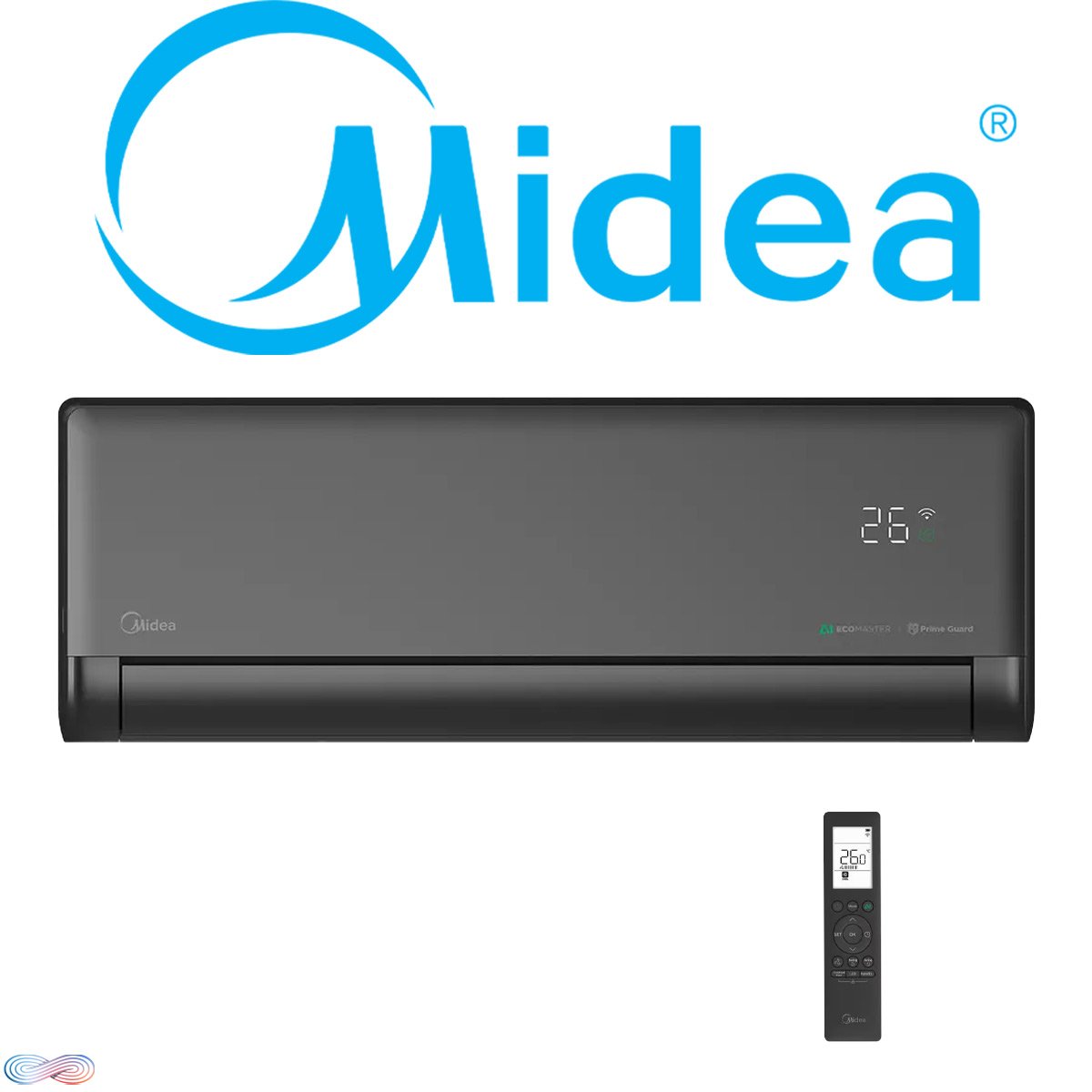 Midea Solstice 09 Schwarz | 2,6 kW Wandgerät"" Midea Solstice 09 Schwarz | 2,6 kW Wandgerät"" von MIDEA
