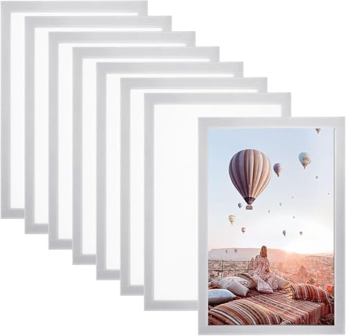 MIDERDO Magnetrahmen A4 Selbstklebend Info-Rahmen Bilderrahmen - 10Pack Magnetrahmen Magnetischer Papierhalter Posterrahmen Dokumenthalter, DIN A4 Aufklappbar Wasserdicht Plakatrahmen Inforahmen von MIDERDO