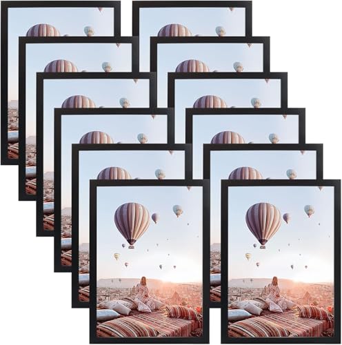 MIDERDO Magnetrahmen A4 Selbstklebend Info-Rahmen Bilderrahmen - 10Pack Magnetrahmen Magnetischer Papierhalter Posterrahmen Dokumenthalter, DIN A4 Aufklappbar Wasserdicht Plakatrahmen Inforahmen von MIDERDO