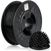 10 x Midori 3D Drucker 1,75mm pla Filament 1kg Spule Rolle Premium Schwarz RAL9005 - Schwarz von MIDORI