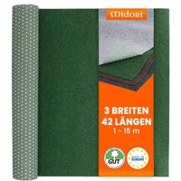 Midori - Rasenteppich 200 x 950 cm Grün Kunstrasen-Teppich mit Noppen Balkon Terrasse Outdoor wasserdurchlässig von MIDORI