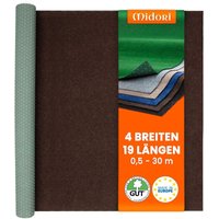 Rasenteppich 100 x 450 cm Braun mit Noppen Kunstrasen Teppich Balkon Terrasse Outdoor - Braun von MIDORI