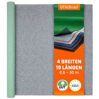 Rasenteppich 100 x 450 cm Grau mit Noppen Kunstrasen Teppich Balkon Terrasse Outdoor - Grau von MIDORI