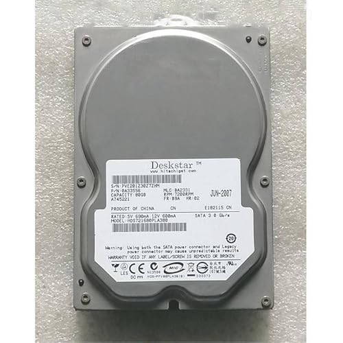 MIDTY 90% HDD für 80GB 3,5 Zoll SATA 8MB 7200RPM für interne HDD für Desktop HDD für HDS721680PLA380 von MIDTY