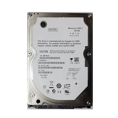 MIDTY HDD für 160 GB 2,5 Zoll SATA 8 MB 5400 U/min für interne HDD für Laptop HDD für ST9160821AS von MIDTY