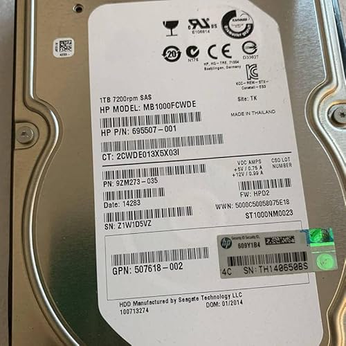 MIDTY HDD für G8 G9 1TB 3,5 Zoll SAS 6 Gb/s 64MB 7200RPM für interne HDD für Server HDD für 652753-B21 653947-001 MIDTY HDD für G8 G9 1TB 3,5 Zoll SAS 6 Gb/s 64MB 7200RPM für interne HDD für Server HDD für 652753-B21 653947-001 von MIDTY