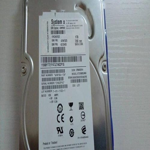 MIDTY HDD für X3100M3 X3200M3 X3250M4 1TB SATA 64MB 7200RPM für interne HDD für Server HDD für 43W7622 43W7625 von MIDTY