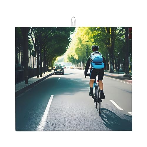 Auto & Fahrrad-Trocknermatten für Küche Trockene Tischplatte Geschirrständer sehr saugstark 45 x 40 cm von MIEKGPS