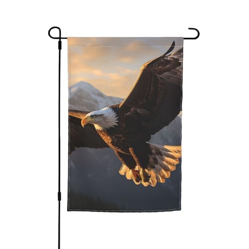 Lustige Gartenflagge mit Eagle2-Druck, 30,5 x 45,7 cm von MIEKGPS