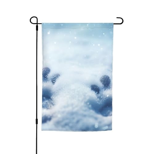 Lustige Gartenflagge mit Tierpfotenabdrücken, 30,5 x 45,7 cm von MIEKGPS