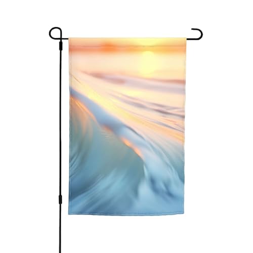 Lustige Gartenflagge mit Wellenmuster, 30,5 x 45,7 cm von MIEKGPS