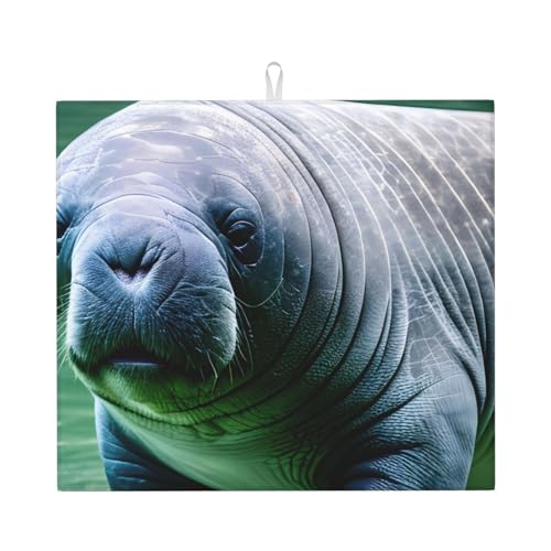 Manatee Kalbstiere Druck Trocknermatten für Küche Trockene Arbeitsplatte Geschirrständer sehr saugstark 45 x 40 cm Manatee Kalbstiere Druck Trocknermatten für Küche Trockene Arbeitsplatte Geschirrständer sehr saugstark 45 x 40 cm von MIEKGPS