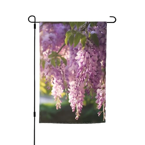 Wisteria Flowers with Dreamy Colors2 print Funny Garden Flag House Home Patio Lawn Flags Yard Flag Holiday Decor 30,5 x 45,7 cm von MIEKGPS
