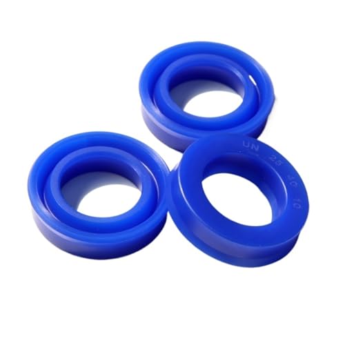 Lip seals 5 Stück UN-Radialwellen-Hydraulikdichtung (IDxODxTHK), ID 20–30 mm, Polyurethan-Kolbenschaft, Kolbenstange, PU-Einlippen-U-Cup-Öldichtungen Radial seals Rotary seals (Size : 22x30x5(5pcs)) von MIELEU