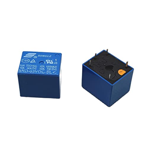 MIELEU 100 Stück SRD-03VDC-SL-C Relais T73 5-polig 10 A 3 V SRD-3VDC-SL-C DC 3 V Relais Dip-5 MIELEU 100 Stück SRD-03VDC-SL-C Relais T73 5-polig 10 A 3 V SRD-3VDC-SL-C DC 3 V Relais Dip-5 von MIELEU