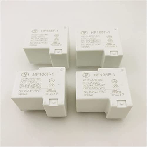 MIELEU Relais 10 Stück/Los Relais JQX-105F-1 HF105F-1-005D 012D 024D 220A-1ZS 5PIN 30A 240VAC (Size : 005D) von MIELEU