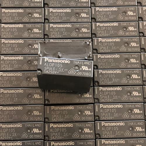 MIELEU Relais 20 Stück ALDP105 ALDP112 ALDP124 5 V 12 V 24 V DC 4 Pin (Größe: 20 Stück ALDP105 5 VDC) von MIELEU