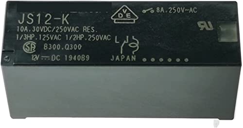MIELEU Relais 5 PZ Neu JS5-K 5VDC JS12-K 12VDC JS24-K 24VDC Dip-5 8A Leistungsrelais (Color : 5v, Size : JS) von MIELEU