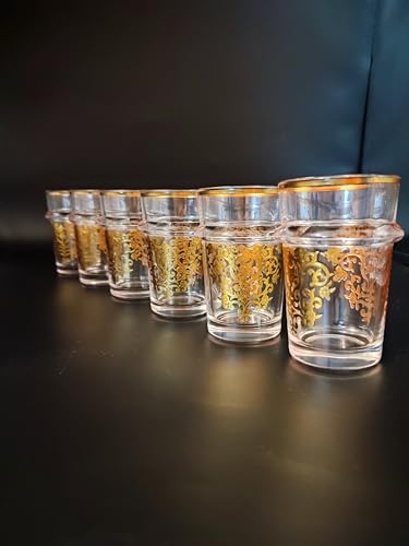 MIELIMON Marokkanische Teegläser aus Glas, 6 Stück von MIELIMON