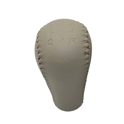 schaltknopf FÜR NISSAN FÜR Patrol GU Y61 5 Geschwindigkeit Übertragung PU Lether Auto Getriebe Shift Konb shift knob(5 speed beige) von MIENAOC