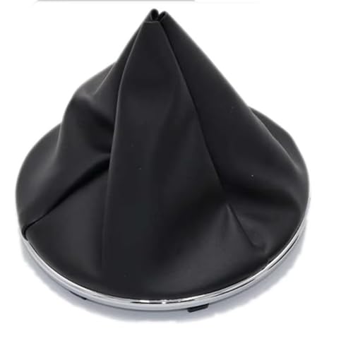 schaltknopf Für Fiat 500 500C 2007-2018 5-Gang-Schaltknauf PU-Leder schwarz glänzend Kappe Ersatz shift knob(Gear boot) von MIENAOC