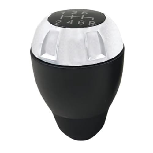 schaltknopf Für Jeep Für Wrangler JK 2007-2018 Manueller 6-Gang-Schaltknauf shift knob(Silver) von MIENAOC