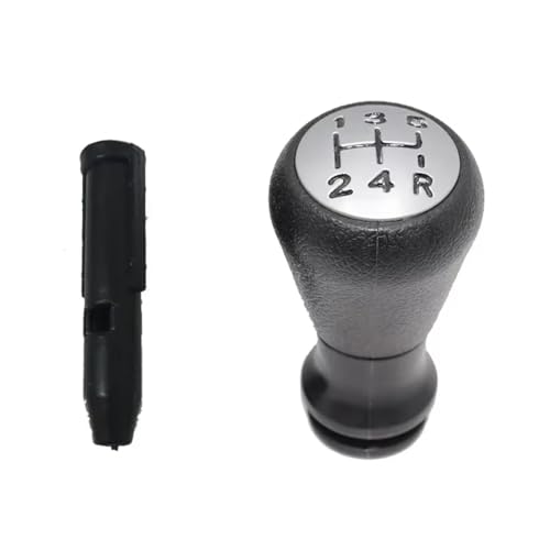 schaltknopf Für Peugeot 106 107 206 207 306 307 308 3008 406 5008 605 807 Schaltknauf + Hebel Adapter shift knob(5 speed silver) von MIENAOC