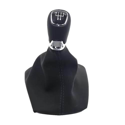 schaltknopf Für Skoda Für Yeti 5L 2009-2017 Manuelle Getriebe Stick Griff Schaltknauf Staub Jacke shift knob(5 speed set) von MIENAOC