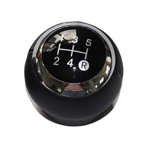 schaltknopf Für Toyota Für Corolla E15 E150 2006-2012 5/6 Geschwindigkeit PU Leder Manuelle Schaltknauf shift knob(5 speed black knob) von MIENAOC
