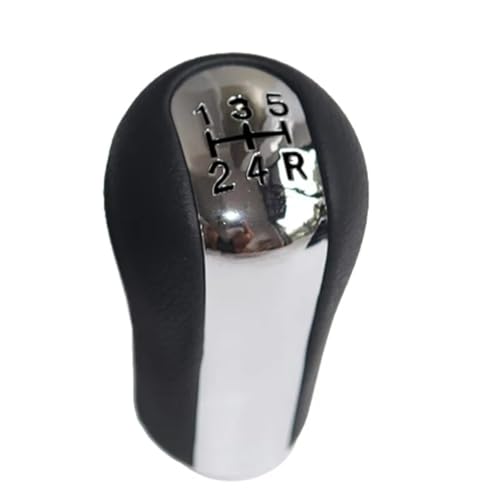 schaltknopf Für Toyota Für YARIS/Für VITZ 1999-2005 Schaltknauf Manuelle 5/6 Geschwindigkeit Griff shift knob(5 speed chrome black) von MIENAOC
