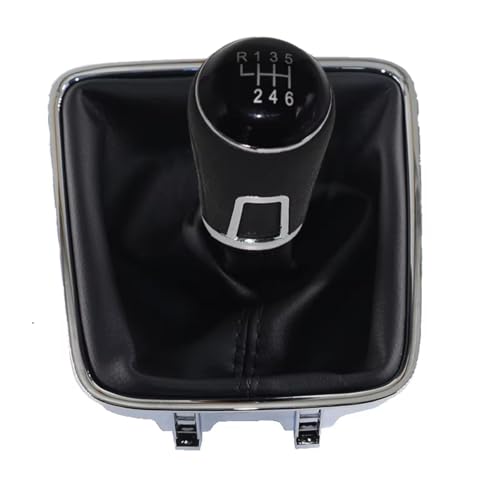 schaltknopf Für VW Für Golf Für Plus 2005-2014 Autohandbuch 5/6-Gang-Schaltknauf Mit Schwarzem Kofferraum shift knob(6 speed set) von MIENAOC