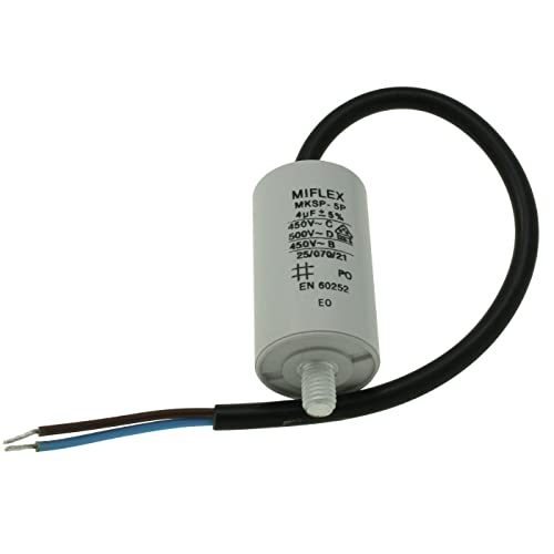 AnlaufKondensator MotorKondensator 4µF 450V 30 x 58 mm Leitung M8 ; Miflex ; 4uF AnlaufKondensator MotorKondensator 4µF 450V 30 x 58 mm Leitung M8 ; Miflex ; 4uF von MIFLEX