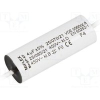 Kondensator Motor 4uF 450Vac AXIAL-Kondensator Größe 15x47mm MKSP von MIFLEX