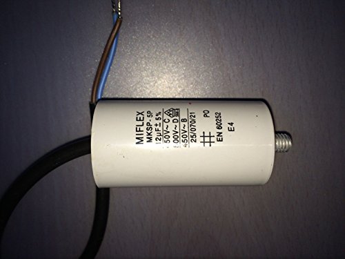 Miflex Betriebskondensator - Motorkondensator 12µF mit Kabel von MIFLEX