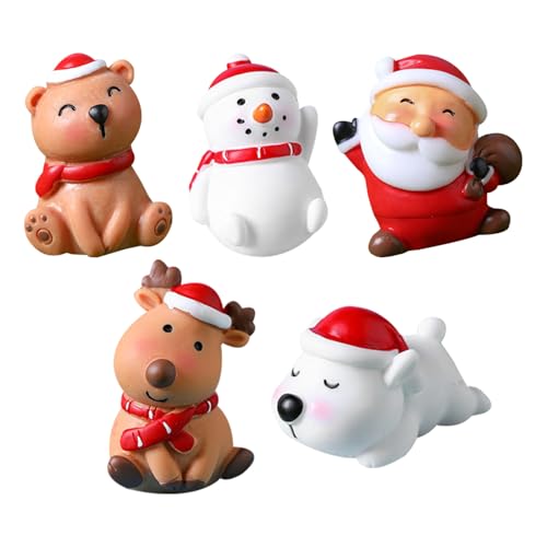 MIGIFTDY Weihnachten Mini Ornamente Set, Weihnachten Mini Ornamente Fee Garten Bonsai Puppenhaus Blumentopf Micro Landschaft Dekoration DIY Garten Figuren MIGIFTDY Weihnachten Mini Ornamente Set, Weihnachten Mini Ornamente Fee Garten Bonsai Puppenhaus Blumentopf Micro Landschaft Dekoration DIY Garten Figuren von MIGIFTDY