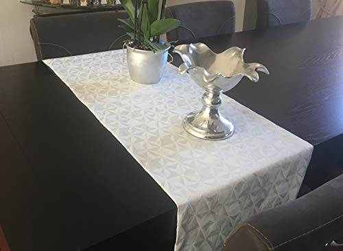 MIGROS Tischläufer Weihnachten Noel weiß Silber 45x150cm von Migros