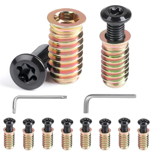 MIGUBIGU 10 Paare Flachkopfschrauben und Einschraubmutter mit Torx Schlüssel, Torx Schrauben M8*20mm und Einschraubgewinde M8*25mm, Gewindeeinsatz Holz für Holzmöbel, Tischen, Stühlen MIGUBIGU 10 Paare Flachkopfschrauben und Einschraubmutter mit Torx Schlüssel, Torx Schrauben M8*20mm und Einschraubgewinde M8*25mm, Gewindeeinsatz Holz für Holzmöbel, Tischen, Stühlen von MIGUBIGU
