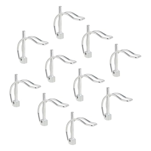 MIGUBIGU 10 Stück Klappsplint D Form, Rohrklappsplinte Klappsplinte 4*40 mm, Rohrklappsplinte mit Rastverschluss, Rohrklappstecker Kohlenstoffstahl Verzinkt MIGUBIGU 10 Stück Klappsplint D Form, Rohrklappsplinte Klappsplinte 4*40 mm, Rohrklappsplinte mit Rastverschluss, Rohrklappstecker Kohlenstoffstahl Verzinkt von MIGUBIGU