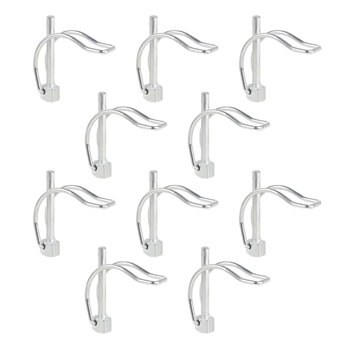 MIGUBIGU 10 Stück Klappsplint D Form, Rohrklappsplinte Klappsplinte 6*45 mm, Rohrklappsplinte mit Rastverschluss, Rohrklappstecker Kohlenstoffstahl Verzinkt MIGUBIGU 10 Stück Klappsplint D Form, Rohrklappsplinte Klappsplinte 6*45 mm, Rohrklappsplinte mit Rastverschluss, Rohrklappstecker Kohlenstoffstahl Verzinkt von MIGUBIGU
